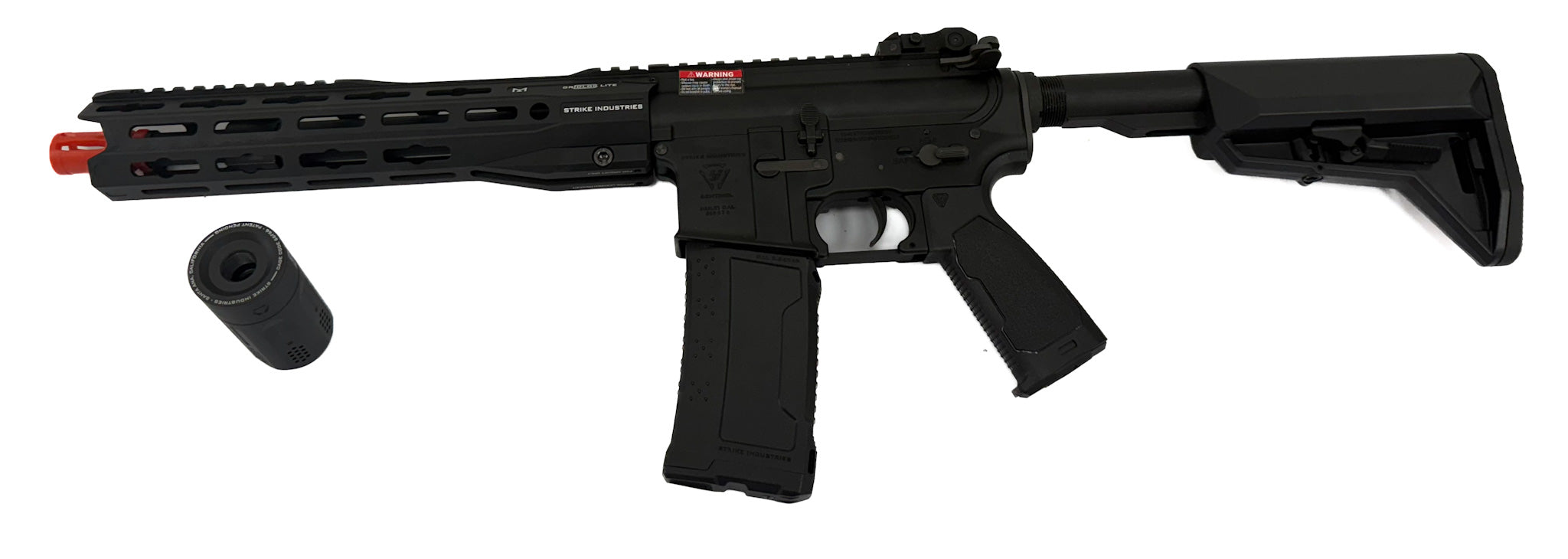 6mmProShop SI Licensed Sentinel M4 Airsoft AEG Rifle (Black / 11" GRIDLOK LITE )