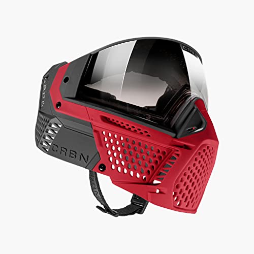 CRBN Zero SLD Paintball Goggle / Mask (More Coverage, Crimson)