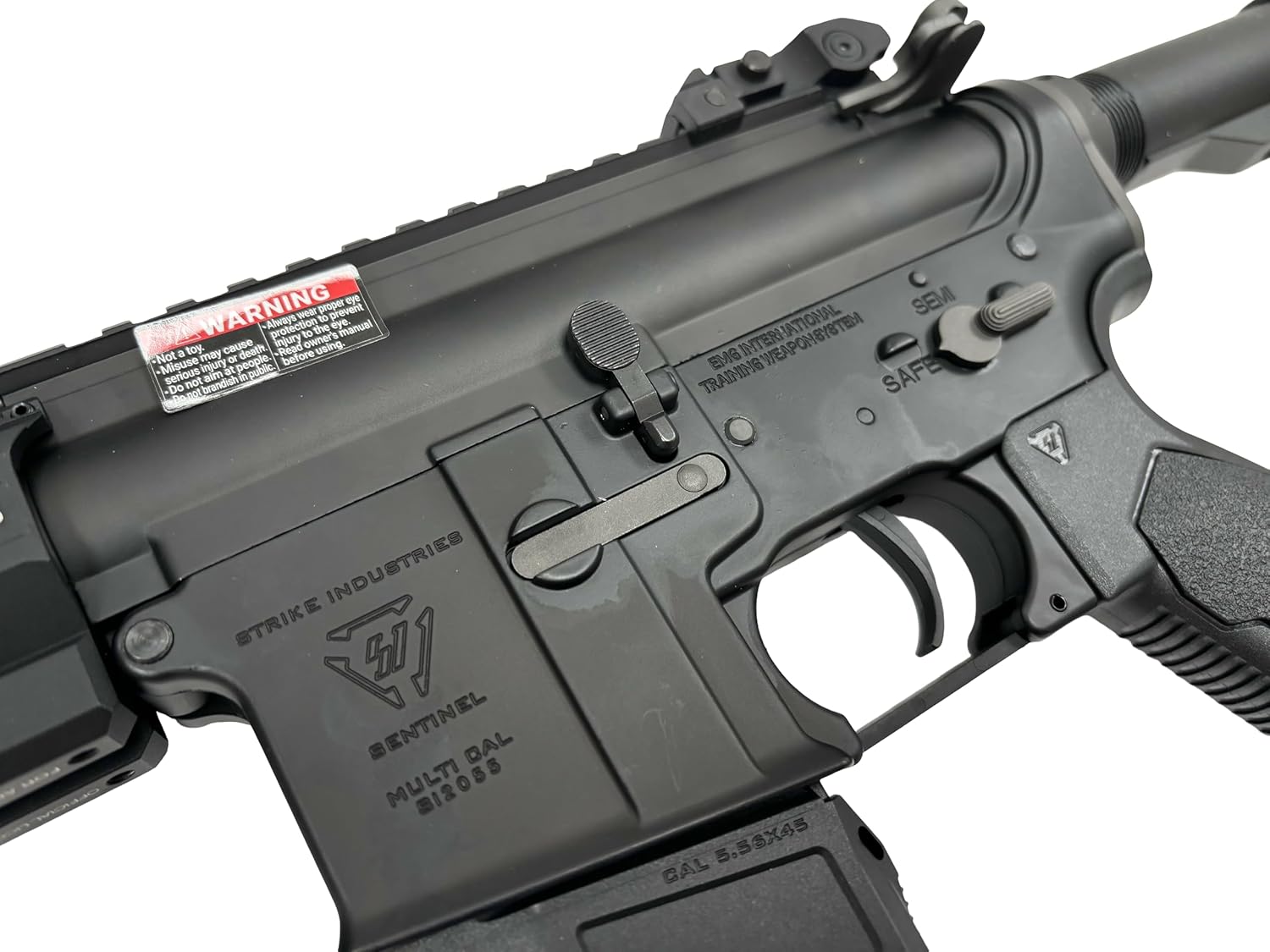 6mmProShop SI Licensed Sentinel M4 Airsoft AEG Rifle (Black / 11" GRIDLOK LITE )