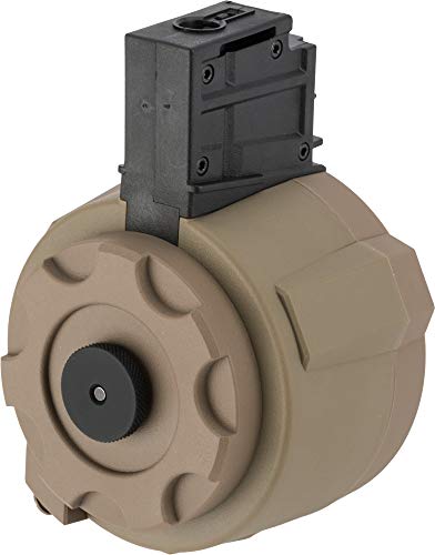 Evike Angel Custom Firestorm 1500rd Airsoft AEG Drum Flashmag (Dark Earth / G36)