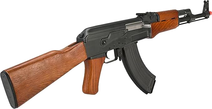 CYMA Full Size AK 47 Full Auto AEG Airsoft Rifle Metal Real Wood Blowback