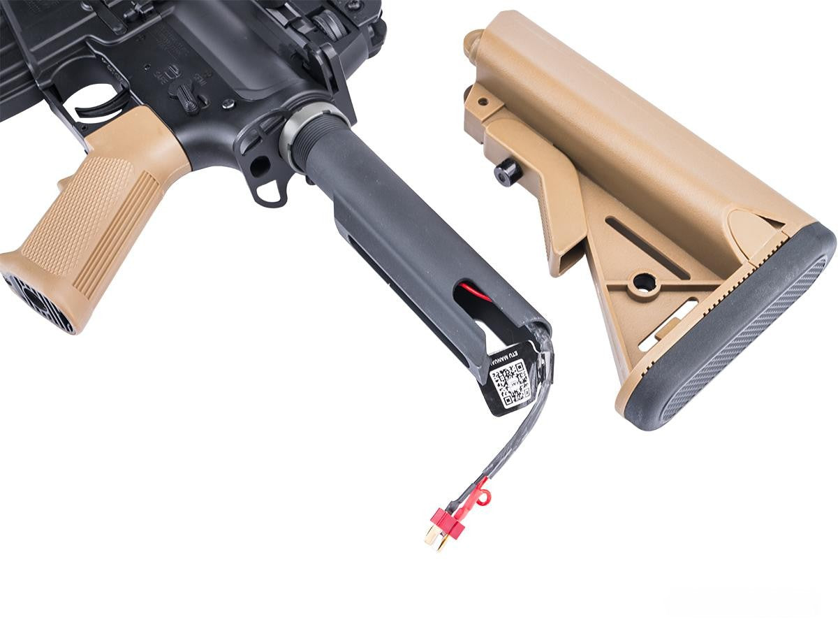 Cybergun Colt Lic M4 AEG Airsoft Rifle w/ E-Shooter MOSFET by E&C (MK18 CQB-R)