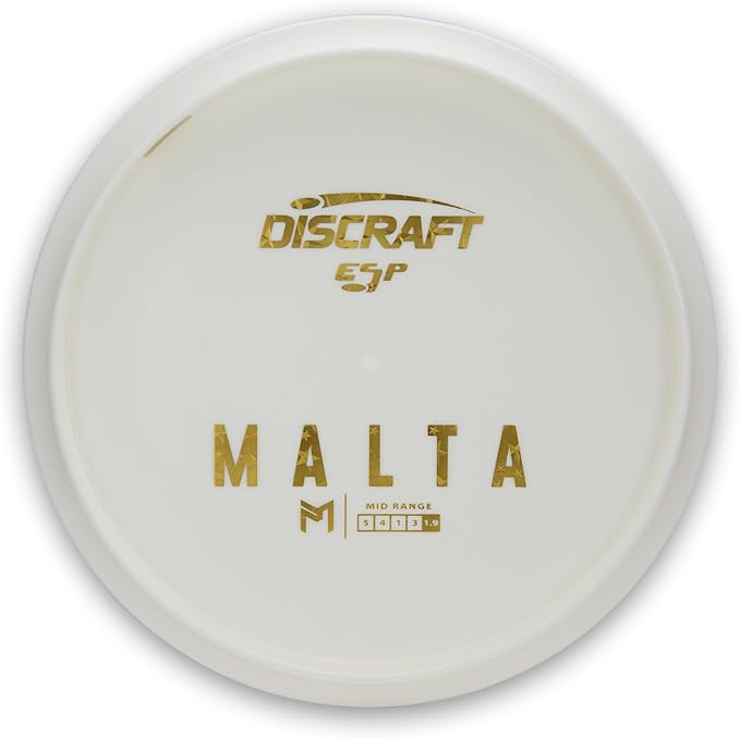 Discraft Paul McBeth Bottom Stamp White ESP Malta Mid-Range 170-172 grams