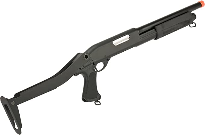 Evike Standard Metal M870 3-Round Burst Shell Loading Airsoft Shotgun (63537)