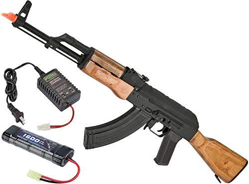 Evike CYMA CM048 AK AEG Airsoft Rifle (AKM/Add 9.6v NiMH Battery + Charger)
