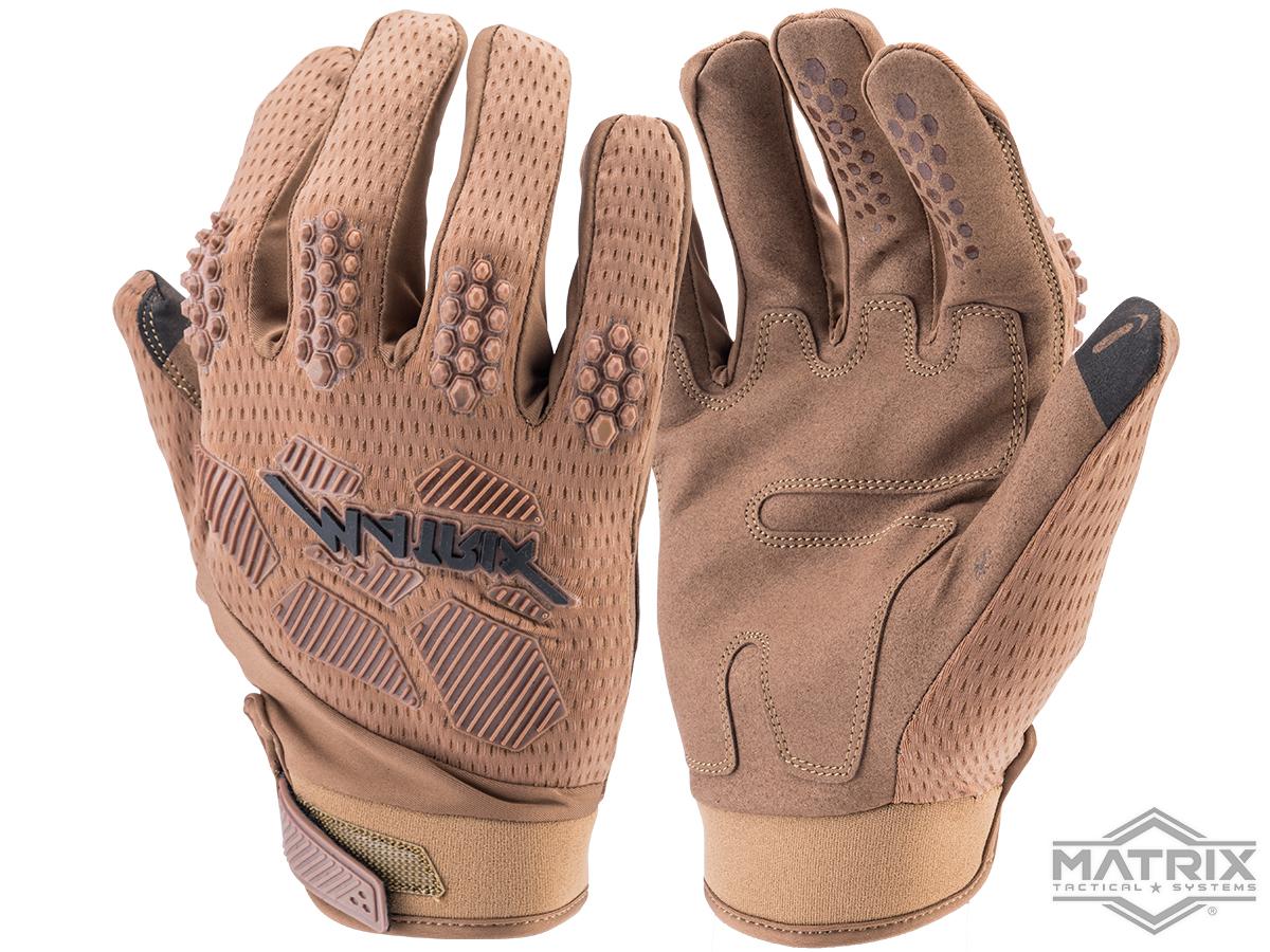 Matrix Nexus Tactical Paintball Gloves (Color: Coyote Brown / Medium)