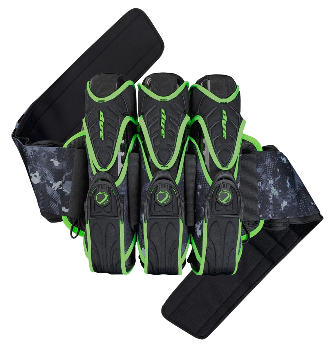 Dye Precision Assault Pack Pro 3+4 Dyecam Lime Pod Paintball Harness