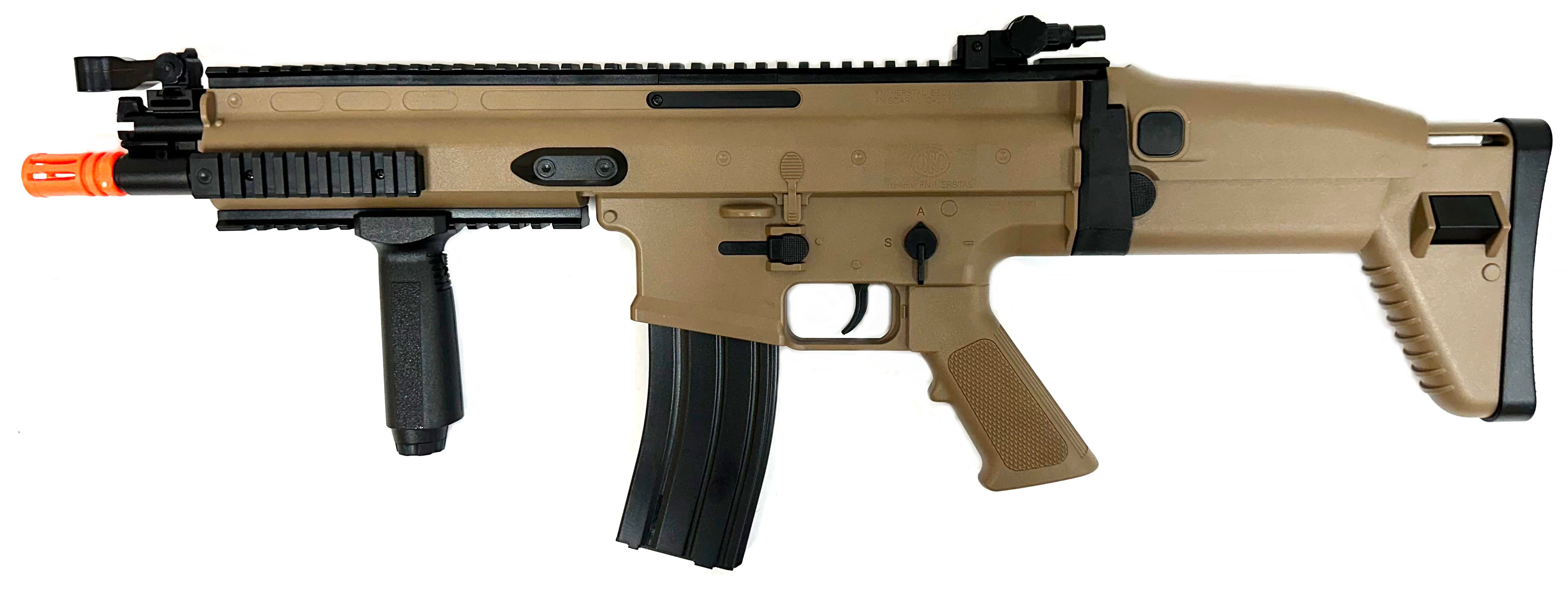 Cybergun SCAR-L Licensed Full Size Spring Powered Airsoft Rifle (Tan / Gun Only)