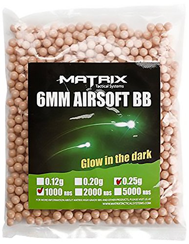 Evike Matrix Match Grade 6mm Airsoft BB - Glow-in-The-Dark Tracer Rounds