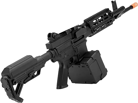 Evike Matrix Golden Eagle AR LMG Airsoft AEG Light Machine Gun (16.25" / Black)