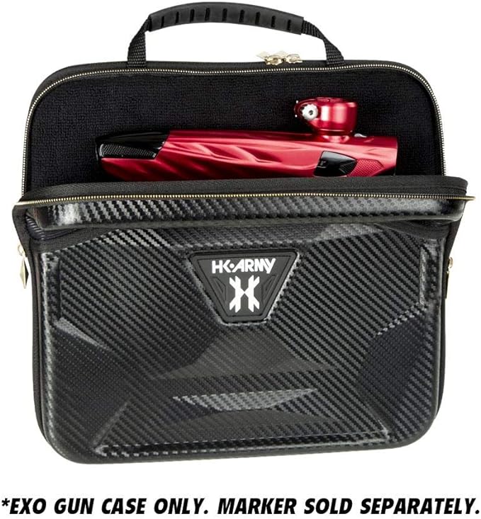 HK Army Exo Paintball Marker Gun Case - Black Carbon Fiber