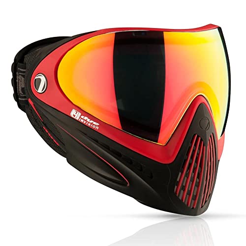 Dye I4 PRO Thermal Paintball Mask Goggles - Meltdown (Black/Red)