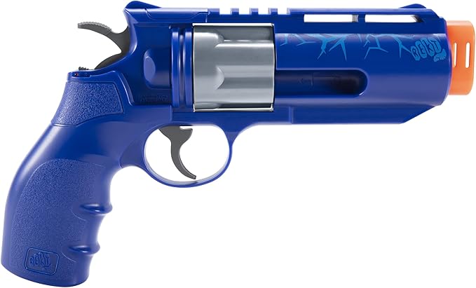 REKT Jury Revolver Foam Dart Blaster Pistol Gun, Blue