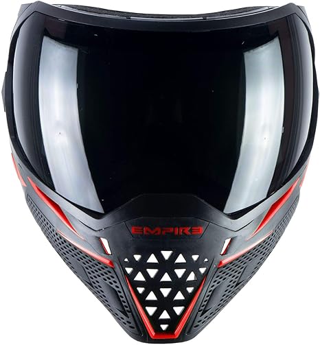 EMPIRE EVS Paintball Mask Goggle Black/Red Thermal Ninja/Thermal Clear