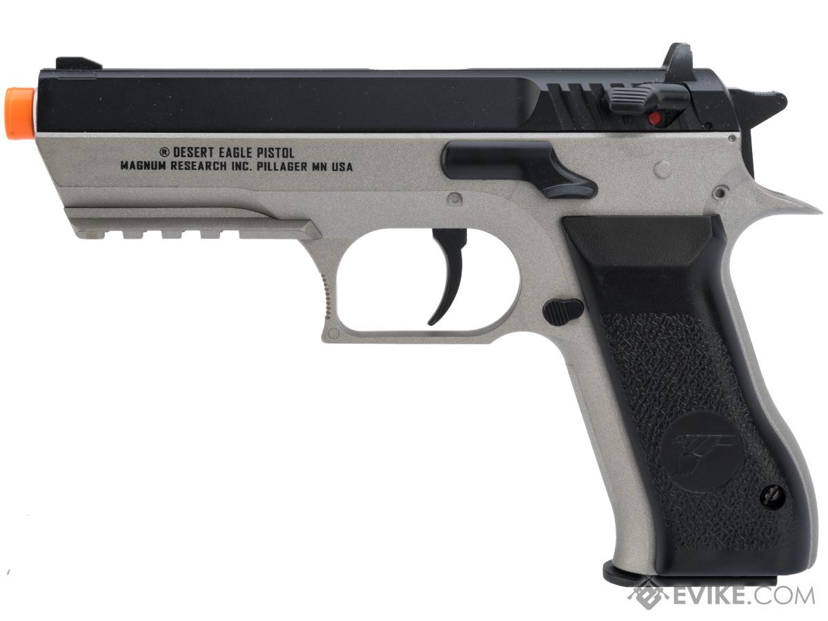 Evike Magnum Research Jericho 941 Baby Desert Eagle Airsoft CO2 Pistol (Blk/Gry)