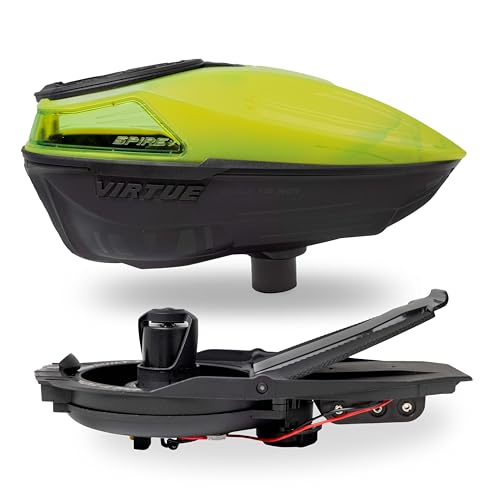 VIRTUE Spire V Loader Paintball Hopper 230 Rd Capacity Dust Crystal (Acid Black)