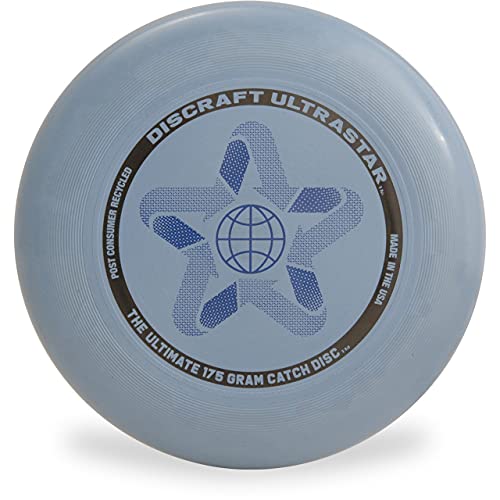 Discraft Ultrastar Ultimate Frisbee Disc, 175g Post-Consumer Recycled Material, Pick Color