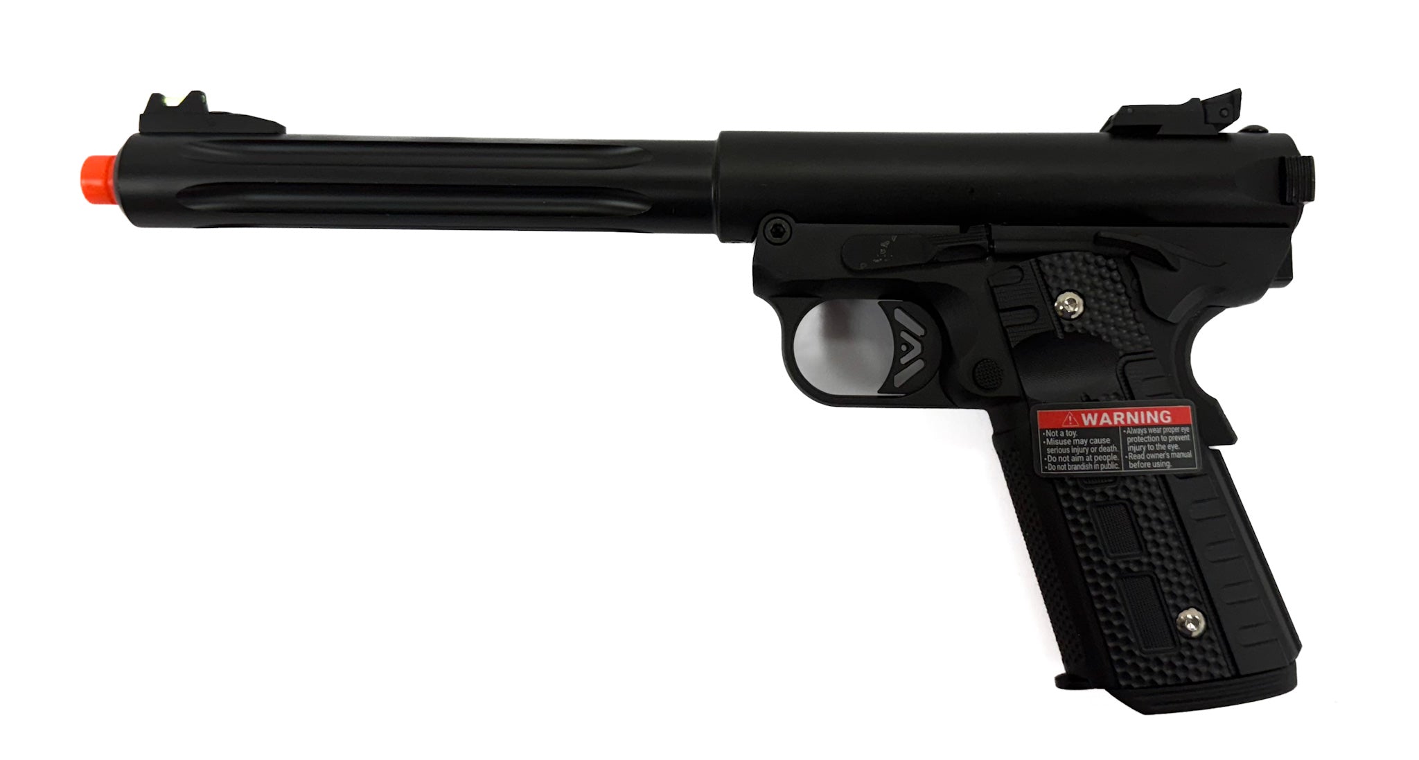 WE-Tech Galaxy 1911 Gas Blowback Airsoft Pistol(Black/Black/Premium Long Barrel)