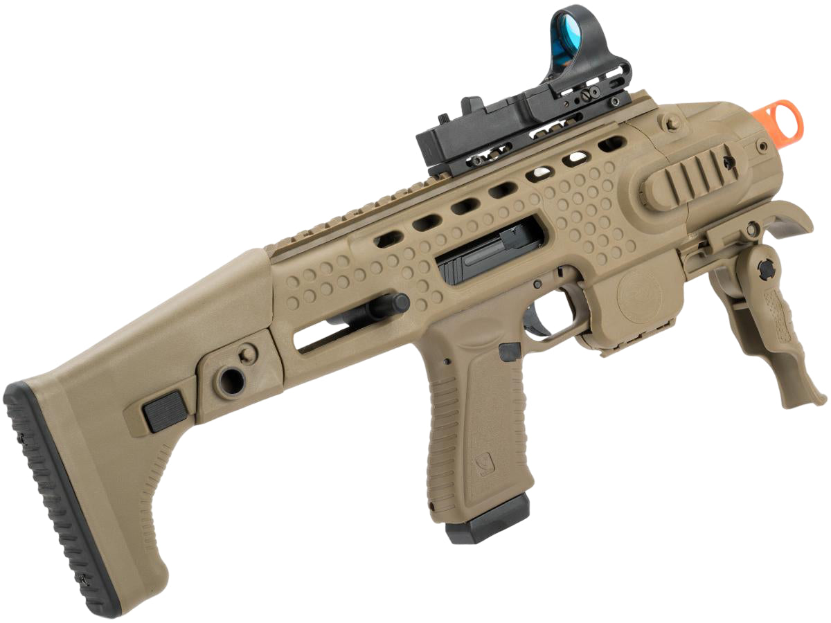 APS Action Combat Carbine Conversion Kit for APS ACP Airsoft Pistols (Color: Dark Earth)