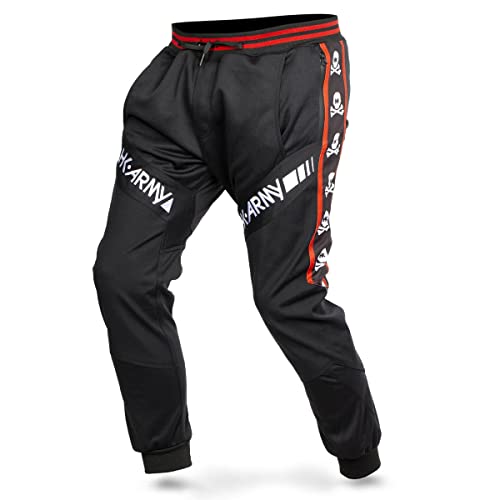 HK Army TRK Jogger Paintball Pants - Skulls Red - Medium