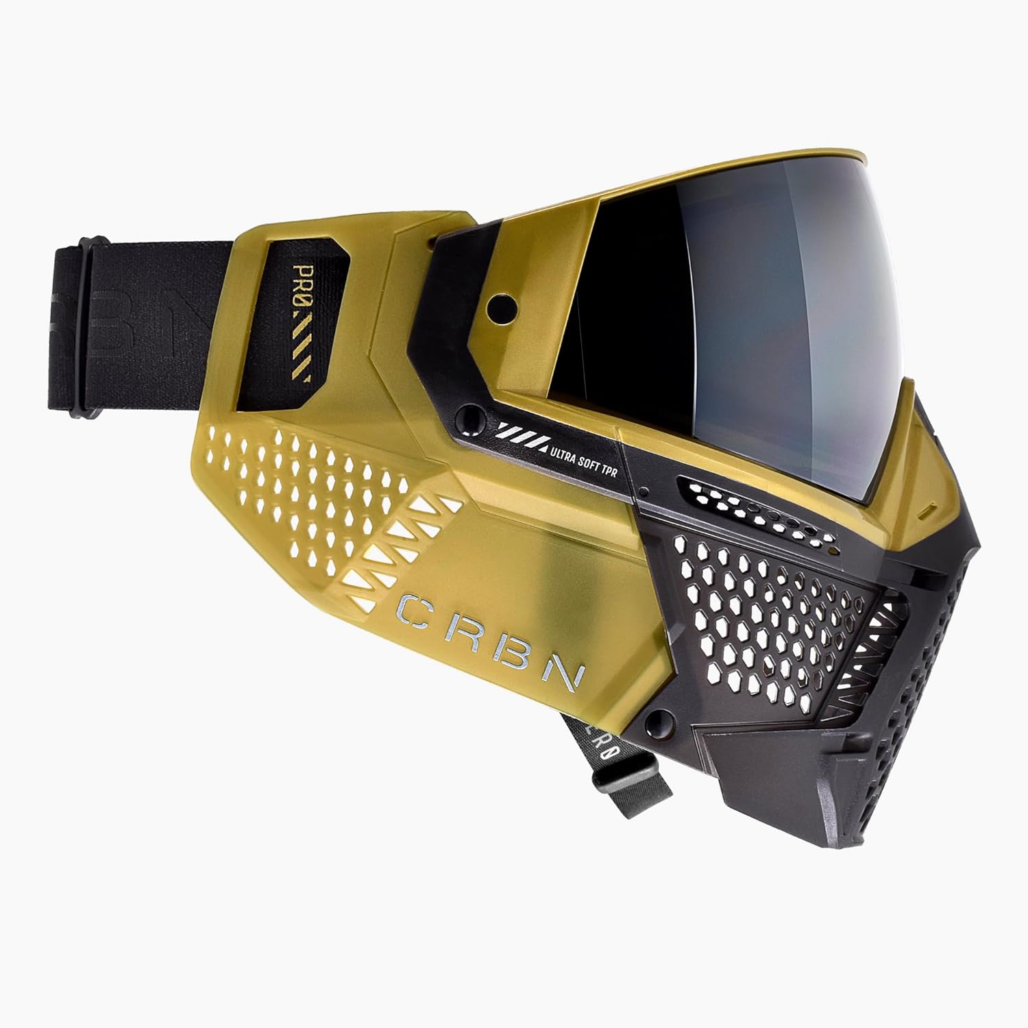CRBN Paintball Zero Pro Goggle [Two Lens+Visor+Case ](Dune, More Coverage)