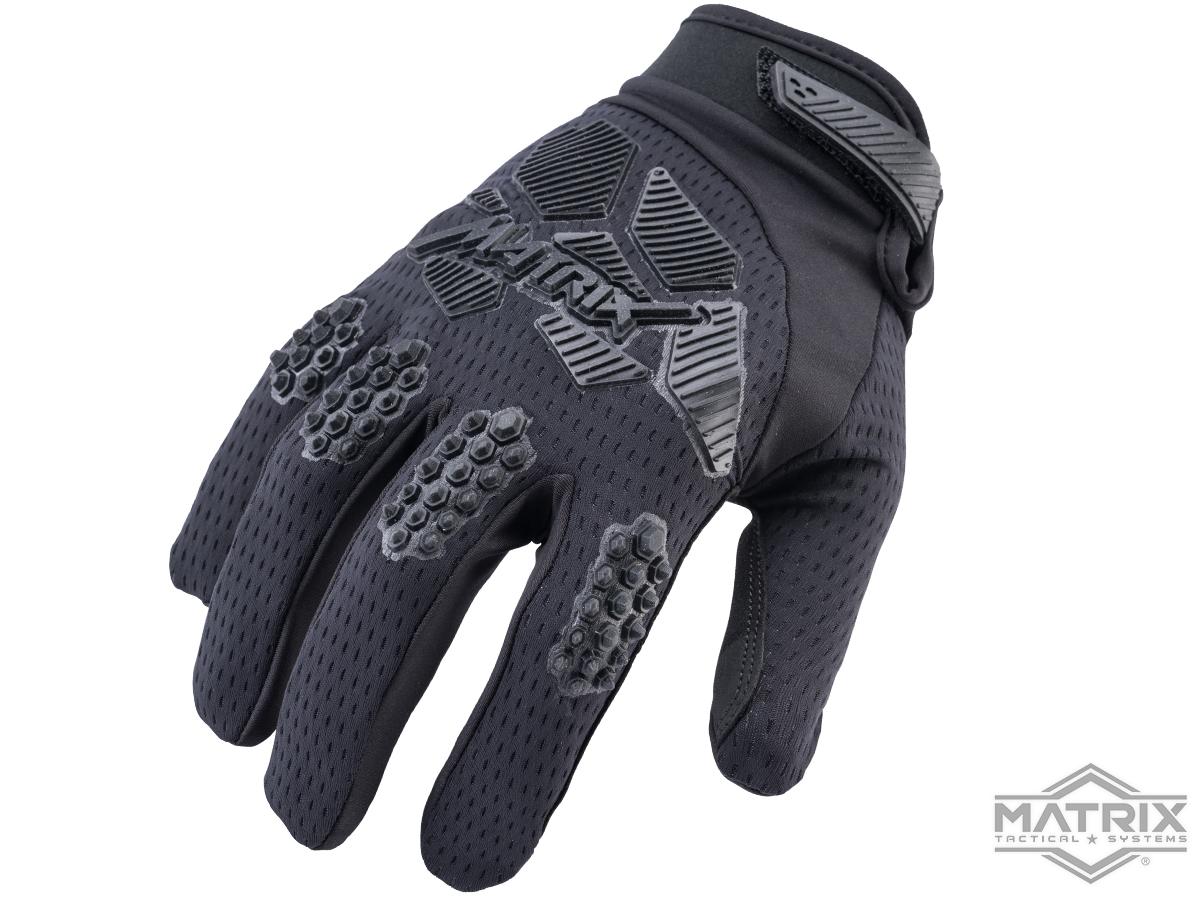 Matrix Nexus Tactical Paintball Gloves (Color: Black, XL)