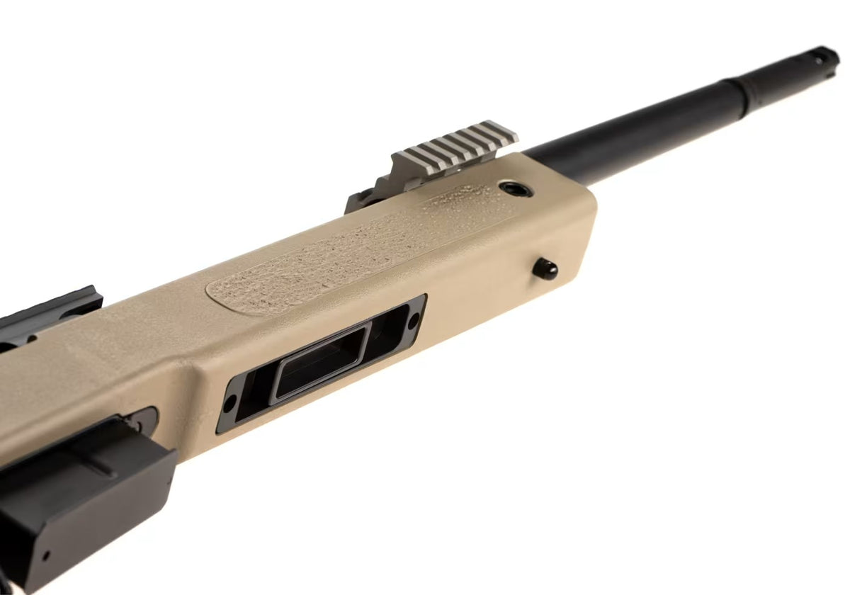 Evike - 6mmProShop PDI Upgraded USMC M40A5 Bolt Action Airsoft Sniper Rifle Tan