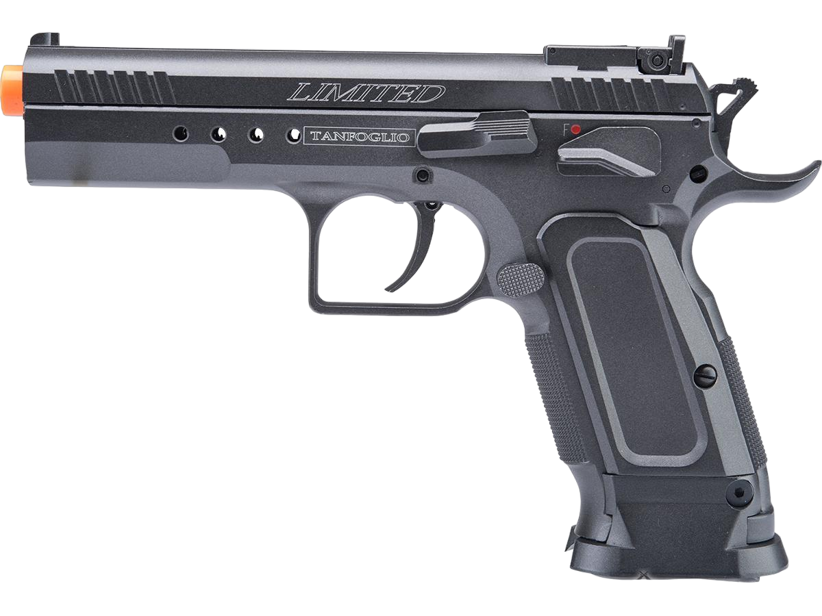 Cybergun Tanfoglio Licensed Limited Edition GBB Airsoft Pistol by KWC - Black