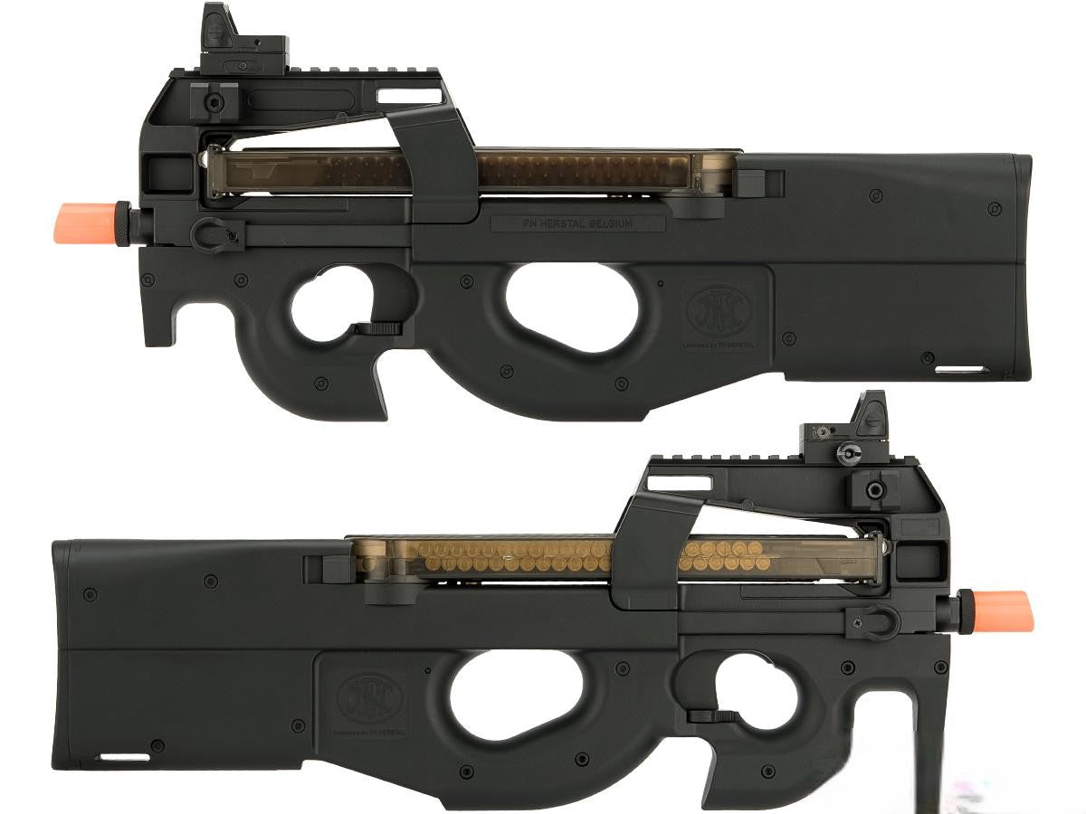 FN Herstal Licensed P90 Full Size Metal Gearbox Airsoft AEG Rifle - Black