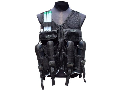 Gen X Global GXG Paintball Lightweight Vest, Black