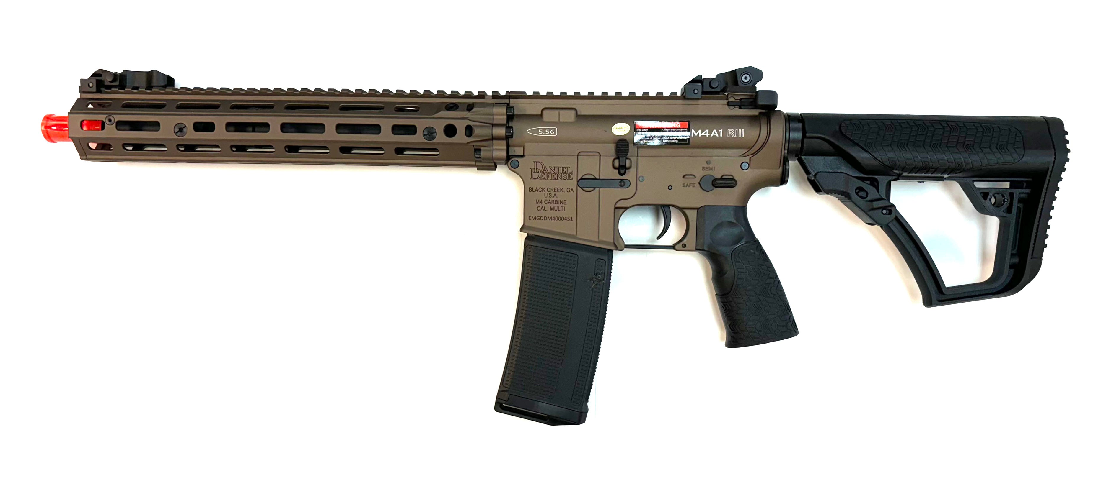 EMG DD DDM4A1 RIII Airsoft AEG Rifle CYMA Platinum Gearbox (Flat Dark Earth)