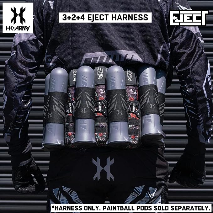 HK Army 3+2 Eject Paintball Harness Pod Pack - Tropical Skull