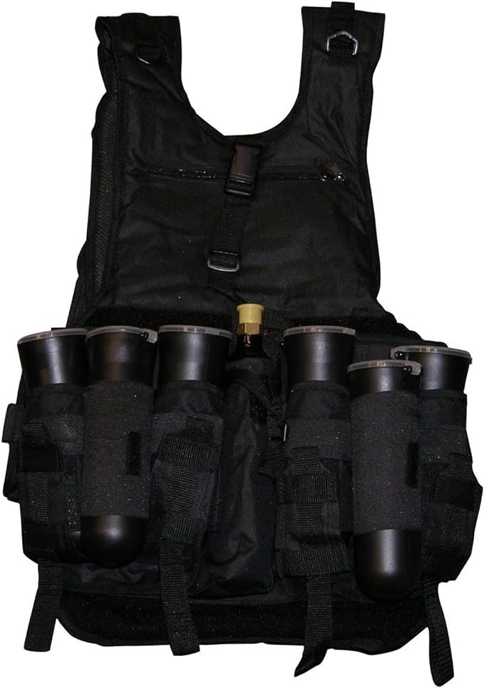 GXG Deluxe Black Paintball Tactical Vest
