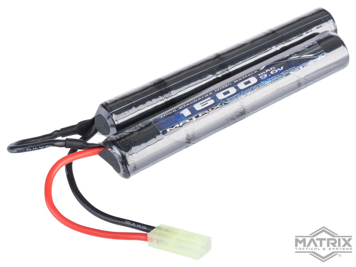 Matrix High Output Nunchuck Airsoft NiMH Battery - 9.6V/1600mAh/Small Tamiya