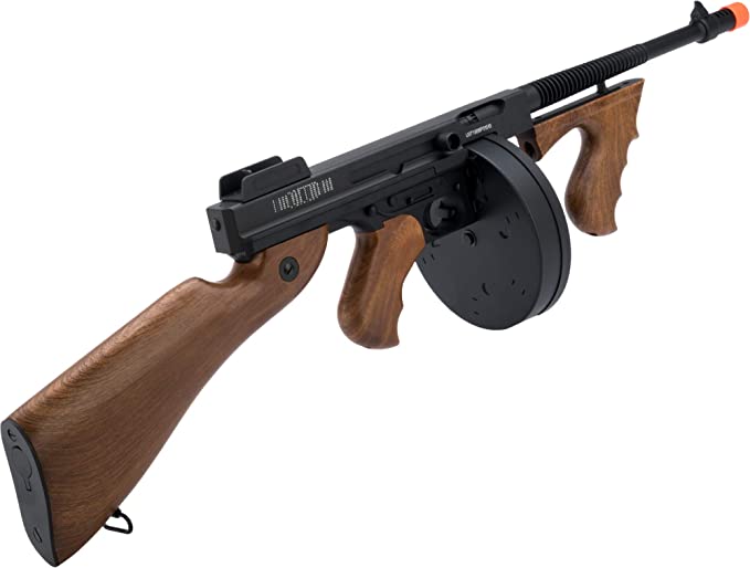 Evike Cybergun Licensed Thompson Chicago Typewriter Airsoft AEG Rifle (Gun Only)