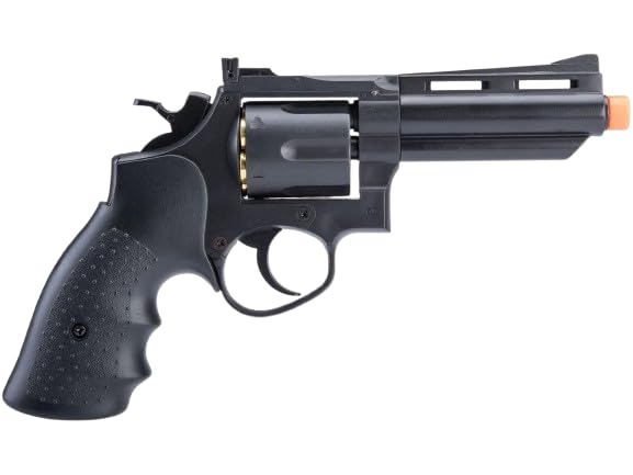 Valken Infinity 357 Airsoft Revolver Pistol w/ 6 Cartridges - Green Gas Gun in Black