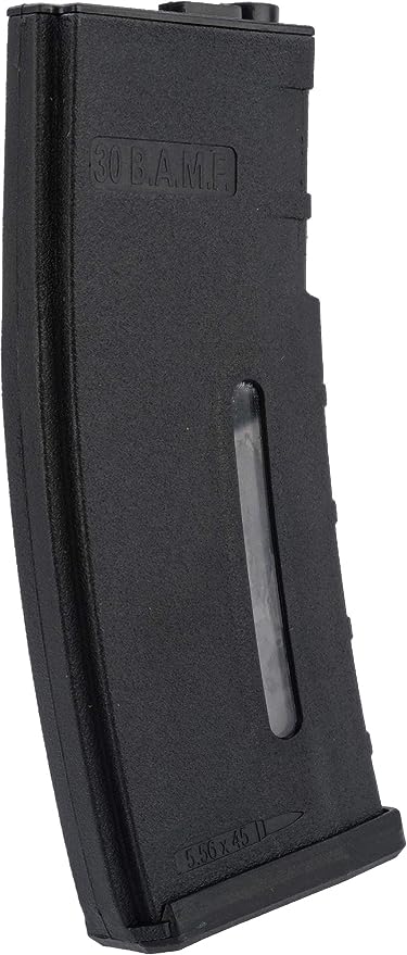 Evike BAMF 30rd Polymer MilSim Magazine M4 M16 Series Airsoft AEG Rifles Black