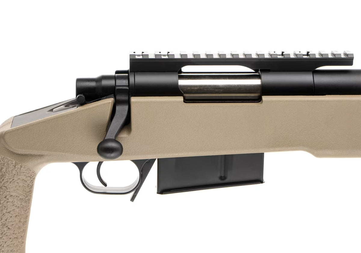 Evike - 6mmProShop PDI Upgraded USMC M40A5 Bolt Action Airsoft Sniper Rifle Tan