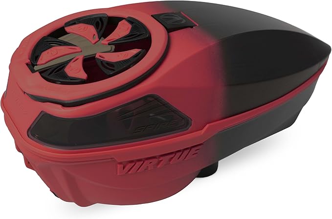 VIRTUE Spire V Loader Paintball Hopper 230 Round Capacity CrownSF III Red Black