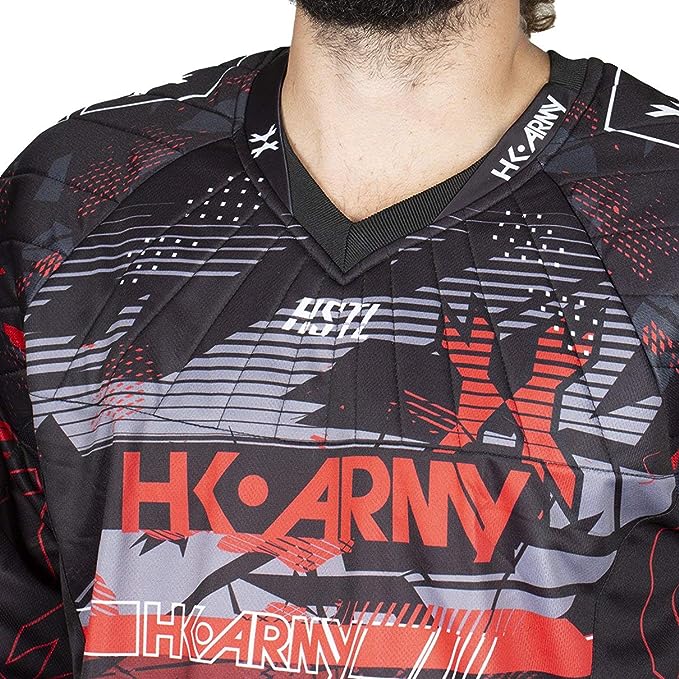 HK Army HSTL Line Padded Paintball Jersey - Lava - Youth