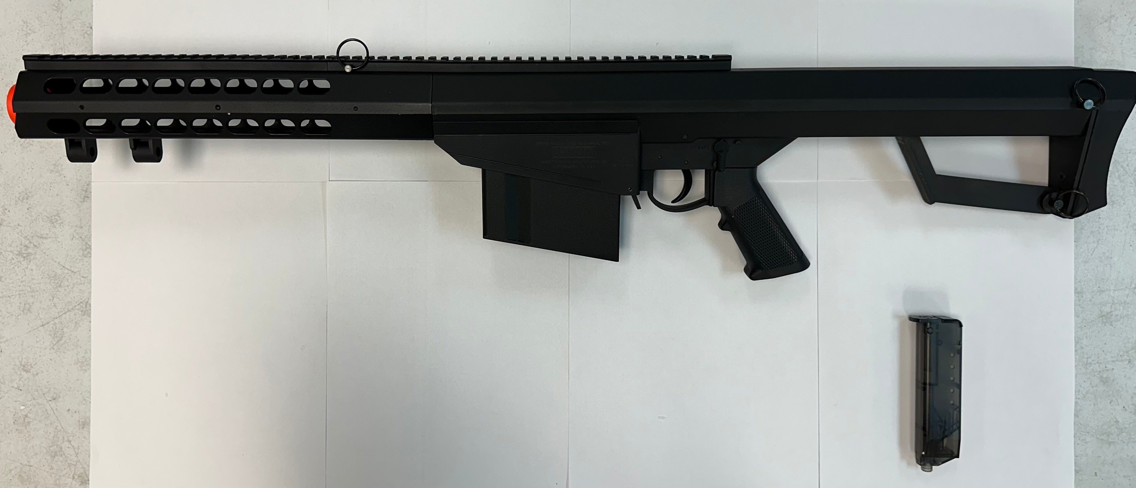 Matrix Barrett Licensed M82A1 Bolt Action Airsoft Sniper Gun (Black / Gun Only)