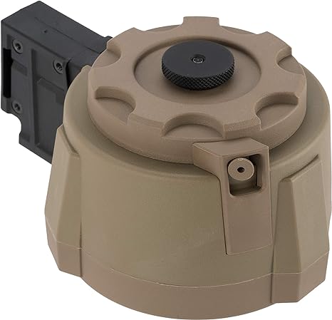 Evike Angel Custom Firestorm 1500rd Airsoft AEG Drum Flashmag (Dark Earth / G36)