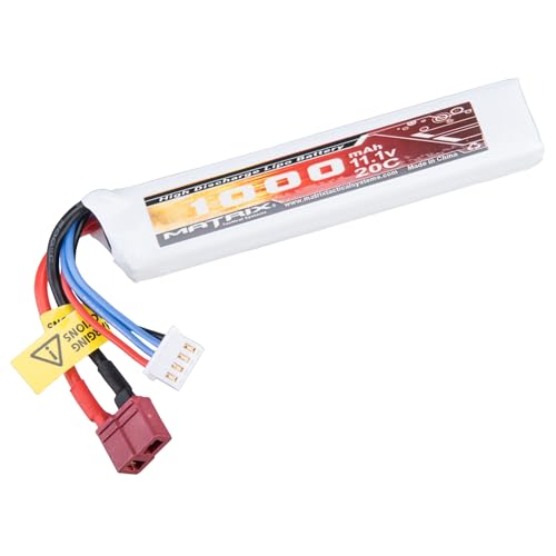 Airsoft Matrix 11.1V Stick Type LiPo Battery (1000mAh / 20C Deans & Short Wire)