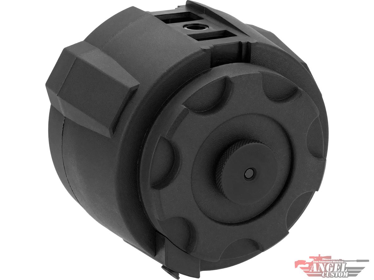 Angel Custom 1500 Round Firestorm Airsoft AEG Drum Flashmag (Body Only / Black )