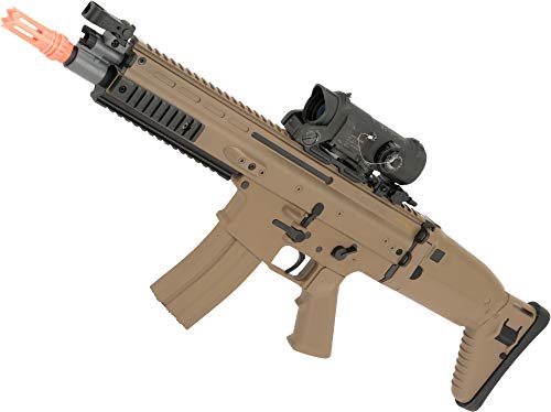 Evike Airsoft-FN Herstal Licensed SCAR-L Airsoft AEG Rifle by CyberGun (Desert)