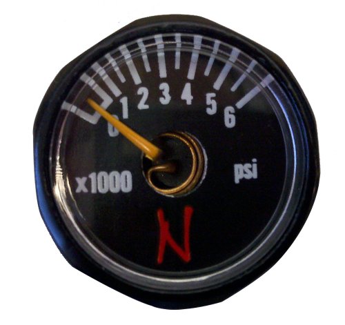 Ninja Paintball 6000psi Mini Micro Gauge Regulator Parts BLACK