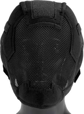 Evike Airsoft-Matrix Striker Head Protection Full FaceCarbonSteelMeshMask(Black)