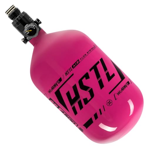 HK Army HSTL 68/4500 Carbon Fiber HPA Compressed Air Paintball Tank System - Standard Reg (Neon Pink/Black)