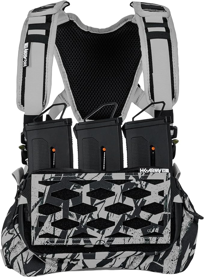 HK Army Hostile Sector Chest Rig - MOLLE Tactical Airsoft Vest (Grey)