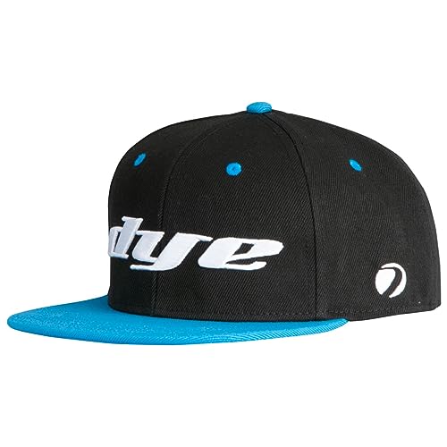 Dye HAT Logo LRG SNAP Back-8 Colors (Black/Cyan)